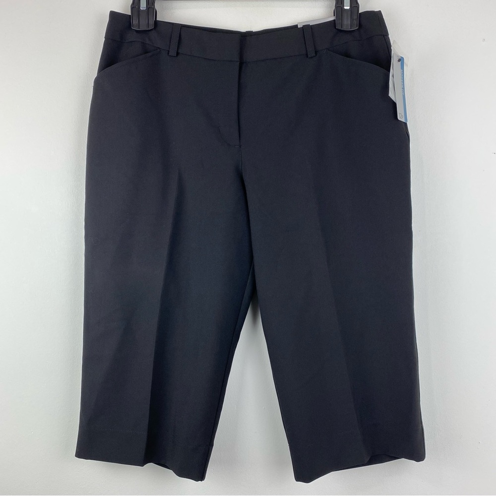 Worthington size 12 Petite Women’s Black Modern Fit Capris Pants